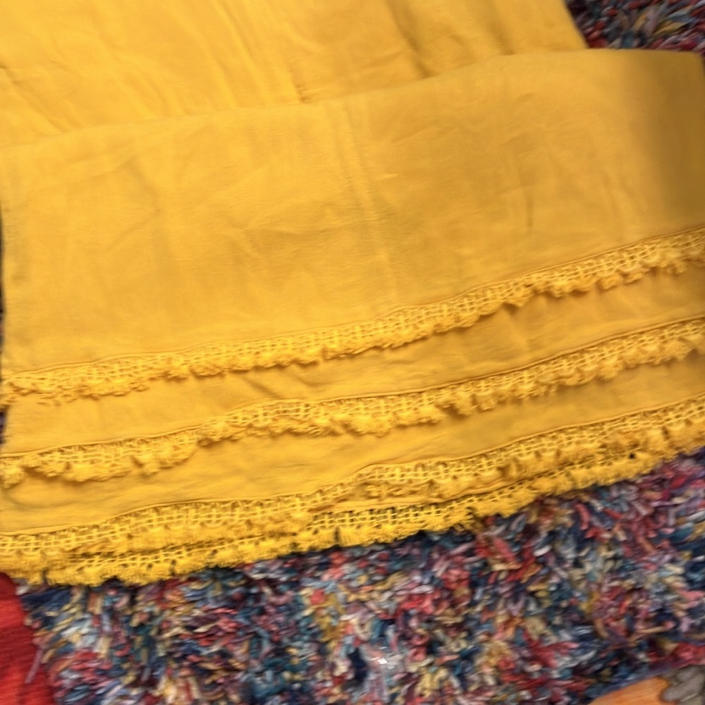 Lulu's Bright Yellow Short Sleeve Ruffle Hem Dress - Picture 8 of 9